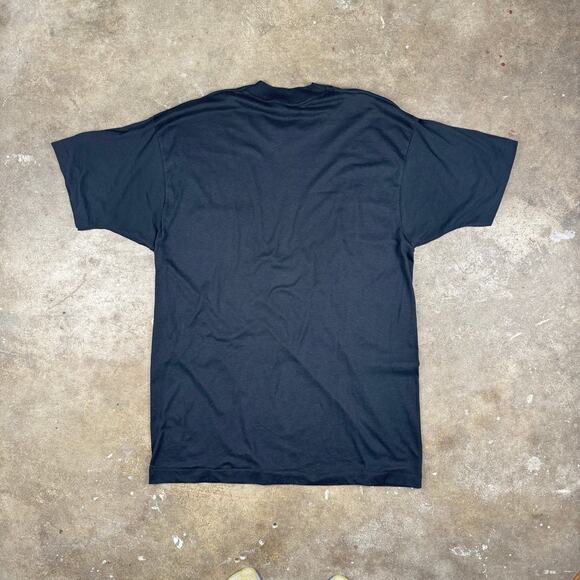 Vintage Fruit of‎ the Loom Pocket Tee Black Men’s XXL Made in USA Single Stitch - Picture 5 of 10